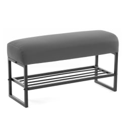 Банкетка Чарли Лукс/Чарли Люкс БО экокожа , Шарп Графит / Charli Lux/Чарли Sharp