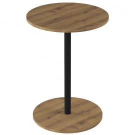 Круглый стол Кат Дуб вотан / Черный