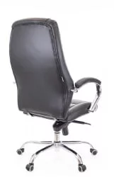 Кресло руководителя Крон М кожа Черный / Kron M