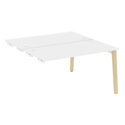 Стол-приставка двойной к опорным элементам ОНИКС ВООД ОВ.Д.СПР-3.7 Белый Бриллиант/Светлый / ONIX WOOD OW.D.SPR-3.7