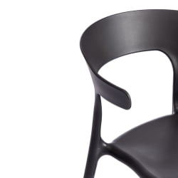 Стул со спинкой ТОН (мод. ПC33) пластик, 48 кс 48 кс 74 см, черный (Блаcк 3010) / TON (mod. PC33) x x (Black