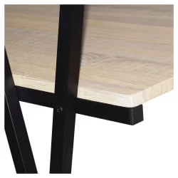 Стол на металлокаркасе БРАБИКС ЛОФТ CД-004 Дуб натуральный / BRABIX LOFT CD-004