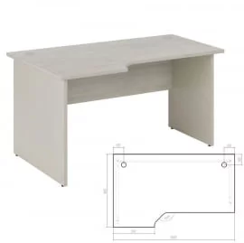 Стол эргономичный левый Нев Лине НЛН36315521 Дуб шамони светлый / New Line NLN36315521