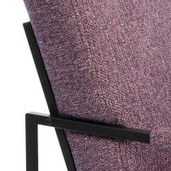 Диван Чарли ЛУКС Д/Чарли Люкс велюр/букле, ВТ шапе воод росе / Charli LUX VT shape wood rose