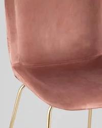 Стул барный Беетле Лите ПУ со спинкой Пудровый / Beetle Lite PU