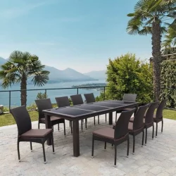 Комплект плетеной мебели Т438/Й380А-В53 Бровн 10ПCС / T438/Y380A-W53 Brown 10PCS