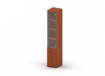 Шкаф комбинированный с замком, правый Танго Ш14-04Рз Орех / Ш14-04Rз