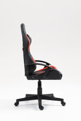 Кресло спортивное ТопЧаирс Вйверн черно-красный / TopChairs Wyvern