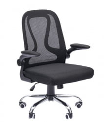 Офисное кресло CХАИРМАН CХ650, ткань/сетка, черный / CHAIRMAN CH650,
