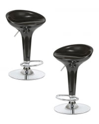 Стул барный ДОБРИН БОМБА (черный) 2 шт / DOBRIN BOMBA