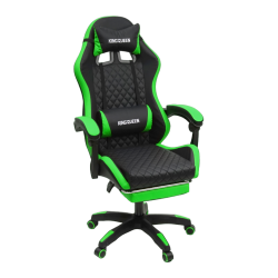 Кресло 892-1 цвет черный/зеленый с массажем 892-1-блаcк-греен-масс / 892-1-black-green-mass