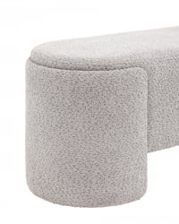 Банкетка Такс букле Светло-серый / Taks