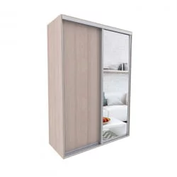 Шкаф с зеркалом Акцент-Сим ДЗ 1600х600  Ясень шимо светлый