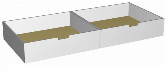 Ящик для детской кровати РооРоом ВК-7 Белые / RooRoom VK-7