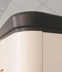 Шкаф трехдверный с зеркалом Катрин 92.12 Дуб венге Белый песок Браун вуд