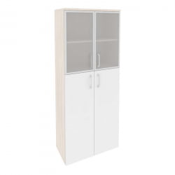 Шкаф высокий широкий ОНИКС О.СТ-1.7Р Денвер Светлый/Белый / ONIX O.ST-1.7R