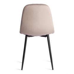 Стул БРЕЕЗЕ (мод. 4724) Велюр/металл , 44 х 53 х 87 см, Коффее (кофейный) ХЛР9 / черный / BREEZE (mod. Coffee HLR9