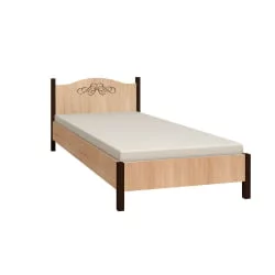 Кровать (1200) АДЕЛЕ 4 Дуб Сонома/Орех шоколадный(спальня) / ADELE