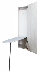 Шкаф со встроенной гладильной доской Ирон Бокс Еко (правый) Беленый дуб / Iron Box Eco