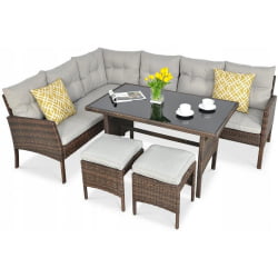 Комплект плетеной мебели АФМ-107А Бровн / AFM-107A Brown