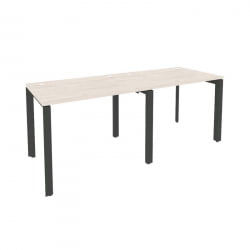 Рабочая станция на П-образном м/к ОНИКС О.МП-РС-2.1.7 Денвер Светлый/Антрацит / ONIX O.MP-RS-2.1.7