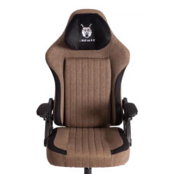 Кресло иВолф ткань, черный/коричневый / iWolf