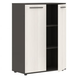 Шкаф с глухими средними дверьми ЕДИС ЕМCС 85.1 Ясень Траун Мокко Мокко / EDIS EMCS