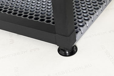 Тумба для обуви Краш ЛМН-13 черный муар/белое дерево / LMN-13