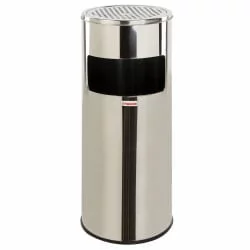 Урна с пепельницей ЛАИМА ПРОФЕССИОНАЛ 27 литров Серебристый / LAIMA PROFESSIONAL