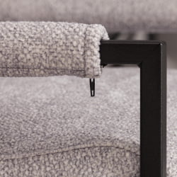 Кресло Чарли ЛУКС/Чарли Люкс велюр/букле, ВТ шапе силвер, 70х80х82 см / Charli LUX/Чарли VT shape silver,