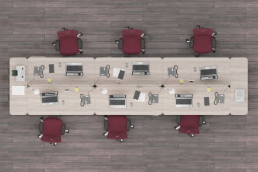 Набор мебели для персонала Глассй №1 / Glassy