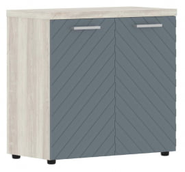 Шкаф с глухими малыми дверьми и топом Торр ЛУКС ТЛЛC 85.1 Сосна Эдмонд Серо-голубой / Torr LUX TLLC