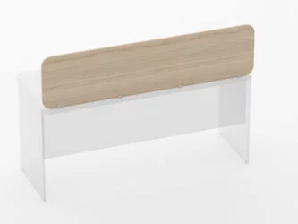 Экран разделительный прямой Глассй 5.14.16 Бук светлый / Glassy