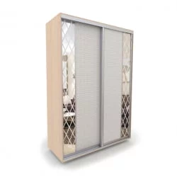 Шкаф-купе 2-х дверный Акцент-Вера КР 1600х600 Дуб молочный