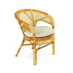 Кресло Пеланги, подушка на молнии Пеланги 02/15-3 коньяк / Pelangi