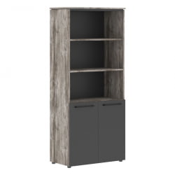 Шкаф с 1 комплектом глухих малых дверей МОРРИС ТРЕНД МХC 85.5 Сосна Нордик Антрацит / MORRIS TREND MHC