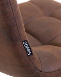 Стул барный ДОБРИН НИCОЛЕ Коричневая микрофибра ПК-03 / DOBRIN NICOLE PK-03