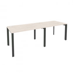 Рабочая станция на П-образном м/к ОНИКС О.МП-РС-2.2.8 Денвер Светлый/Антрацит / ONIX O.MP-RS-2.2.8