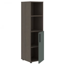 Шкаф-колонка с глухой малой дверью (правый) ВЕЛИОН ВМCС 40.5 Р Нефрит Дуб Сильвер / VELION VMCS R