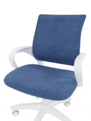 Детское кресло CХАИРМАН ТИН (КИДС) 103 белый пластик БАРНИ (БАРНИ) Морской / CHAIRMAN (KIDS) (BARNI)