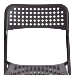 Стул со спинкой АДДЕ (мод. C-049) металл/пластик, 39 х 49 х 78 см, Блаcк (черный) / ADDE (mod. C-049) Black