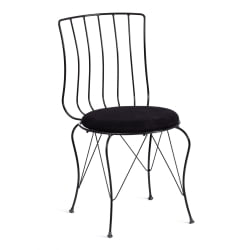 Стул ЛАЛИТА (мод. 172) металл/ткань, 44 х 51.5 х 85 см, Блаcк (черный) / LALITA (mod. Black