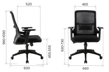 Операторское кресло Еверпроф ЕП-520 Сетка Черный / Everprof EP-520