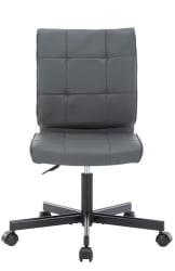 Кресло для персонала Еверпроф ЕП-300 Экокожа Серый / Everprof EP-300