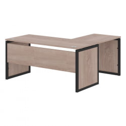 Стол письменный угловой левый КСТЕН-КП КСКПCТ 1615 Л Дуб Сонома Антрацит / XTEN-QP XQPCT L