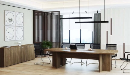 Стол переговорный большой Винг ВН.501.ОД Дуб темный / Wing WN.501.OD