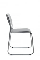 Кресло Никс РCХ ОМКЛ-01 Серый/Металл окрашенный Хром / Nix RCH OMKL-01