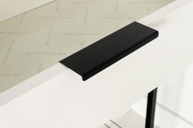 Тумба для обуви Краш ЛМН-13 черный муар/белое дерево / LMN-13