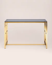 Консоль БРУКЛИН 120кс40 Золото стекло смоке / 120x40 smoke