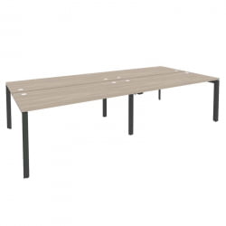 Рабочая станция на П-образном м/к ОНИКС О.МП-Д.РС-4.4.7 Дуб Аттик/Антрацит / ONIX O.MP-D.RS-4.4.7